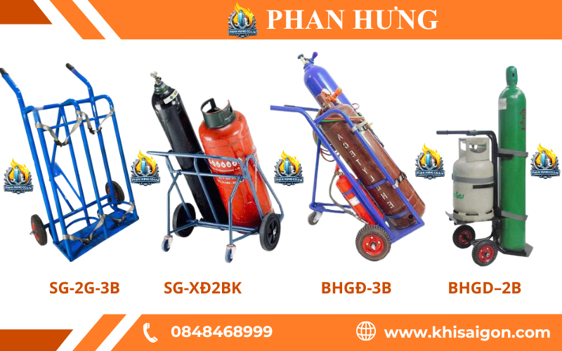 Xe Đẩy Bình Khí Oxy, Argon, Co2, Nitơ, Bình Gió Giá Rẻ TP.HCM (4)