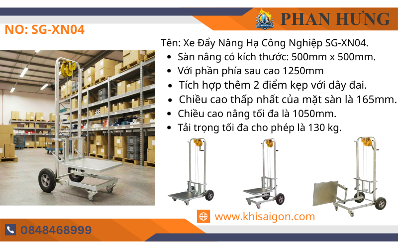 Xe Nâng Hàng Nhỏ Gọn 100kg-300kg (5)