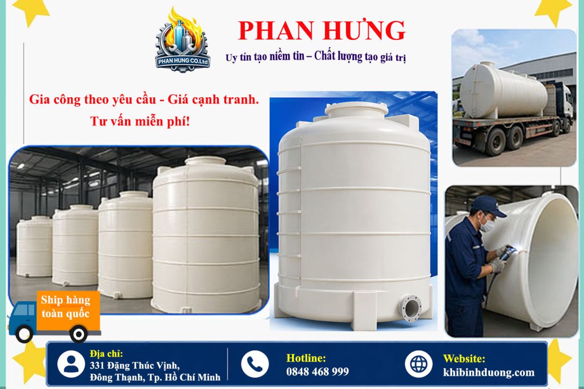 Bồn Nhựa PP Chứa Hóa Chất Ăn Mòn | Giải Pháp Bền Bỉ, An Toàn & Tối Ưu Chi Phí [Năm 2026]
